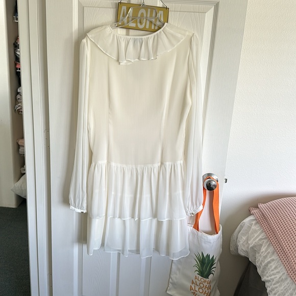 Marchesa Rose flowy off white tunic dress - Picture 4 of 8